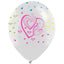 Globos Látex Biodegradables Cristal 360° Corazones Tinta Neón