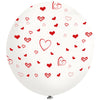 Globos Látex Biodegradables Corrientes 360° Corazones