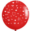 Globos Látex Biodegradables Corrientes 360° Corazones
