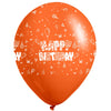 Globos Látex Biodegradables Corrientes 360° Happy Birthday Surtidos