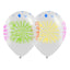 Globos Látex Biodegradables Cristal 360° Feliz Cumpleaños Tinta Neón