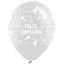 Globos Látex Biodegradables Cristal 360° Feliz Cumpleaños Transparente