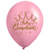 Globos Látex Biodegradables Pastel Feliz Cumpleaños Surtidos