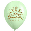 Globos Látex Biodegradables Pastel Feliz Cumpleaños Surtidos