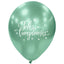 Globos Látex Biodegradables Impresos Espejo Feliz Cumpleaños Surtidos