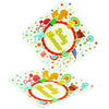 Plato Cartón Cuadrado Baby Shower 8" x12