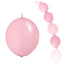 Globos Látex biodegradables Enlace Rapido Pastel Rosado