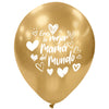 Globos Látex Biodegradables Espejo Eres la Mejor Mamá Surtidos