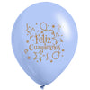 Globos Látex Biodegradables Pastel Surtidos Impresos - Feliz Cumpleaños Estrellas