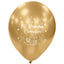 Globos Látex Biodegradables Espejo Mi Primera Comunión Dorado y Plata