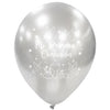 Globos Látex Biodegradables Espejo Mi Primera Comunión Dorado y Plata