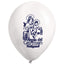 Globos Látex Biodegradables Virgen del Carmen Azul y Blanco