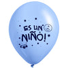 Globos Látex Biodegradables Es un Niño -Es una Niña x12