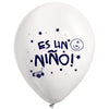 Globos Látex Biodegradables Es un Niño -Es una Niña x12