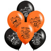 Globos Látex Biodegradables Halloween Naranja y Negro