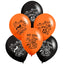 Globos Látex Biodegradables Halloween Naranja y Negro