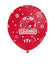 Globos Látex Biodegradables Corrientes 360° Casino Rojo y Negro