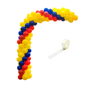 Arco de plástico con bases para hacer arcos de globos.
