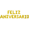 Globos Metalizados Letrero Feliz Aniversario