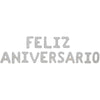 Globos Metalizados Letrero Feliz Aniversario