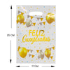 Bolsa Piñata Metalizada Feliz Cumpleaños  x 10