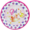 Plato Cartón Redondo Baby Shower 7" x12
