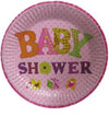 Plato Cartón Redondo Baby Shower 7" x12