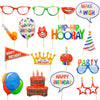 Photo Props-Acesoriso para Selfies Fiesta Happy Birthday