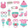 Photo Props-Acesoriso para Selfies Fiesta Baby Shower Niña-Niño