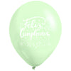 Globos Látex Biodegradables  Pastel Surtidos Impresos - Feliz Cumpleaños