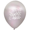 Globos Látex Biodegradables Satinados Feliz Cumpleaños