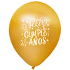Globos Látex Biodegradables Satinados Feliz Cumpleaños