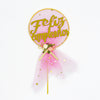 Adorno Torta -Topper Pastel Feliz Cumpleaños