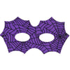 Antifaz  Araña para Disfraz Carnaval Negro-Morado