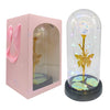 Rosa Eterna con luz LED y Cable USB