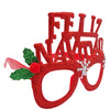 Gafas de Feliz Navidad / y Trebol