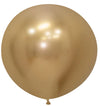 Globos Látex Biodegradables Espejo Cromado  Dorado Nuevo