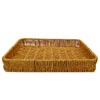 Bandeja Canasta Mimbre Picnic-Frutas-anchetas- Almacenamiento