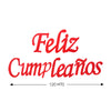Festón Feliz Cumpleaños Escarchado y Metalizado