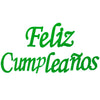 Festón Feliz Cumpleaños Escarchado y Metalizado