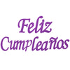 Festón Feliz Cumpleaños Escarchado y Metalizado