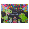 Fondo Feliz Cumpleaños poliester 1.08x 1.48 mts