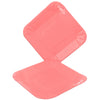 Plato Cartón Cuadrado 6" 8" Rosado x12