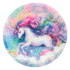 Plato Cartón Redondo Unicornio 7" x12 pcs