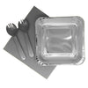 Kit (Cubiertos-Platos-Servilletas) Metalizados