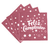 Servilleta Feliz Cumpleaños Unicolor x20