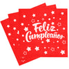 Servilleta Feliz Cumpleaños Unicolor x20