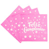 Servilleta Feliz Cumpleaños Unicolor x20