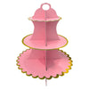 Base Soporte de Cartón Colores Pasteles para Cupcakes 3 Niveles
