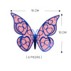 Mariposas Decorativas x 6- Un Solo Tamaño